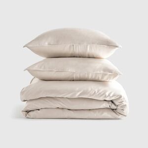 QUINCE Bamboo Duvet Cover Set King/Cal King Sand 6338